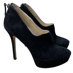 Nine West Feminity Platform Shootie Pump Size 6 Black Suede
